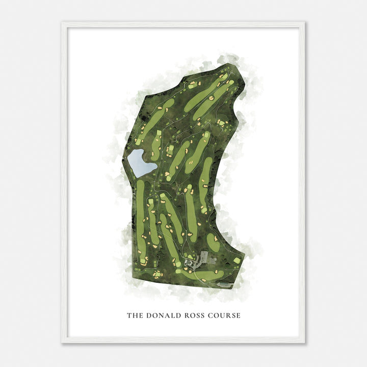 Print of The Donald Ross Course Classic Map