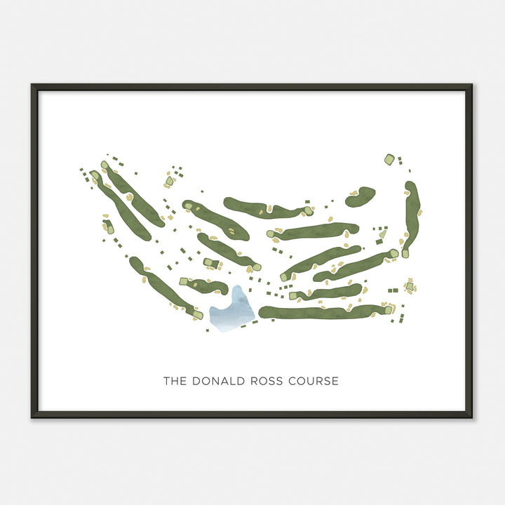Print of The Donald Ross Course Modern Map