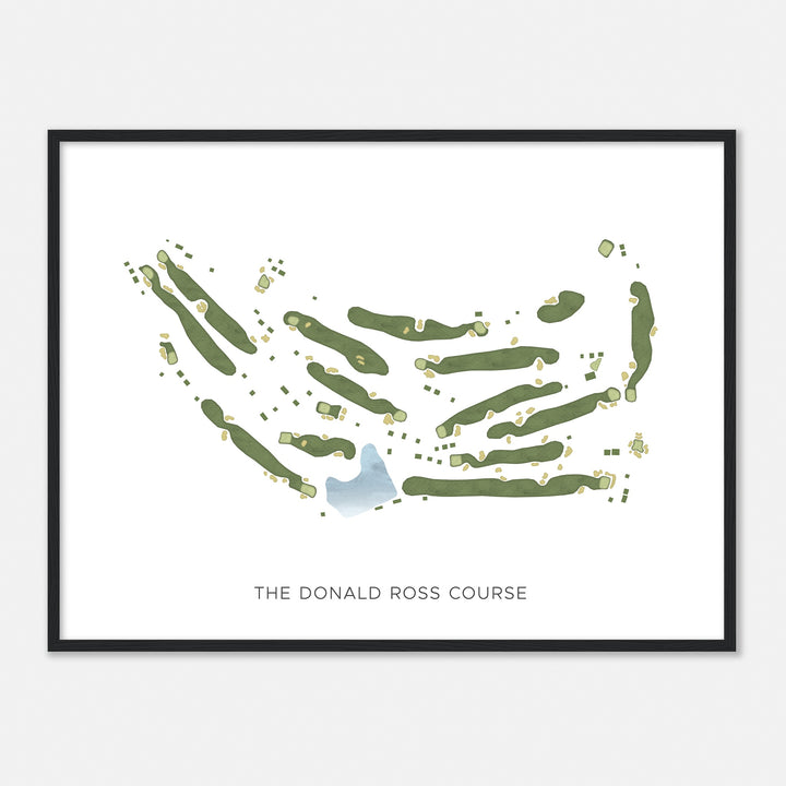 Print of The Donald Ross Course Modern Map