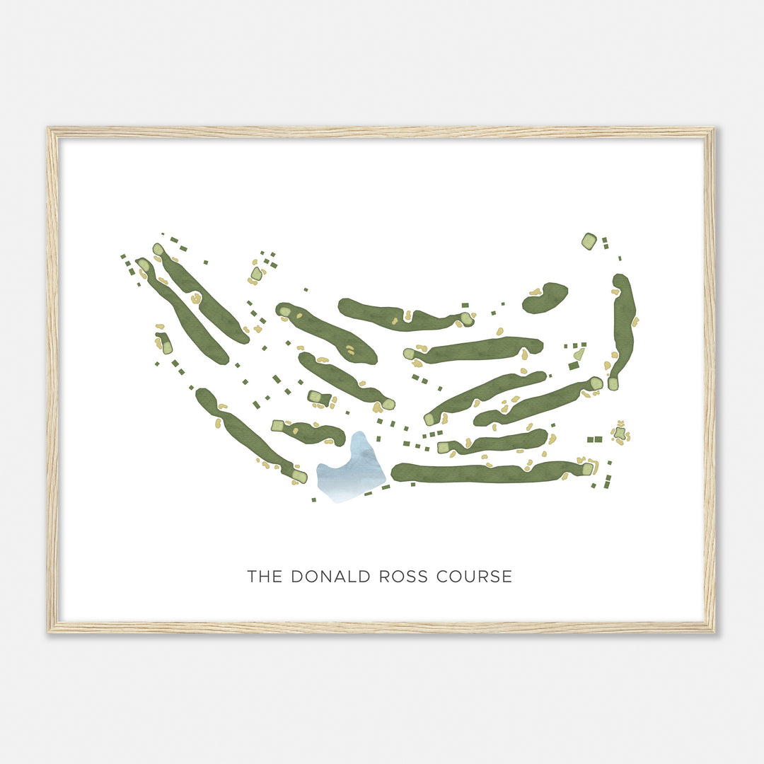 Print of The Donald Ross Course Modern Map