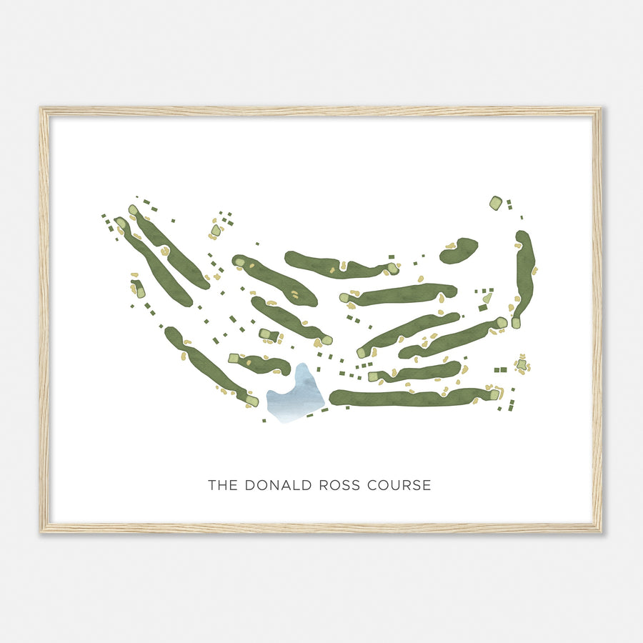 Print of The Donald Ross Course Modern Map