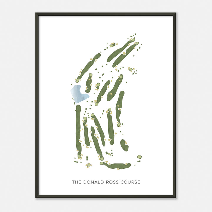 Print of The Donald Ross Course Modern Map