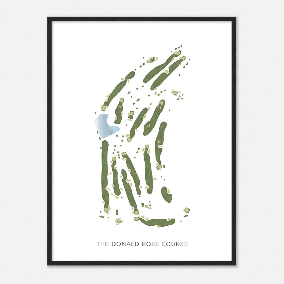 Print of The Donald Ross Course Modern Map