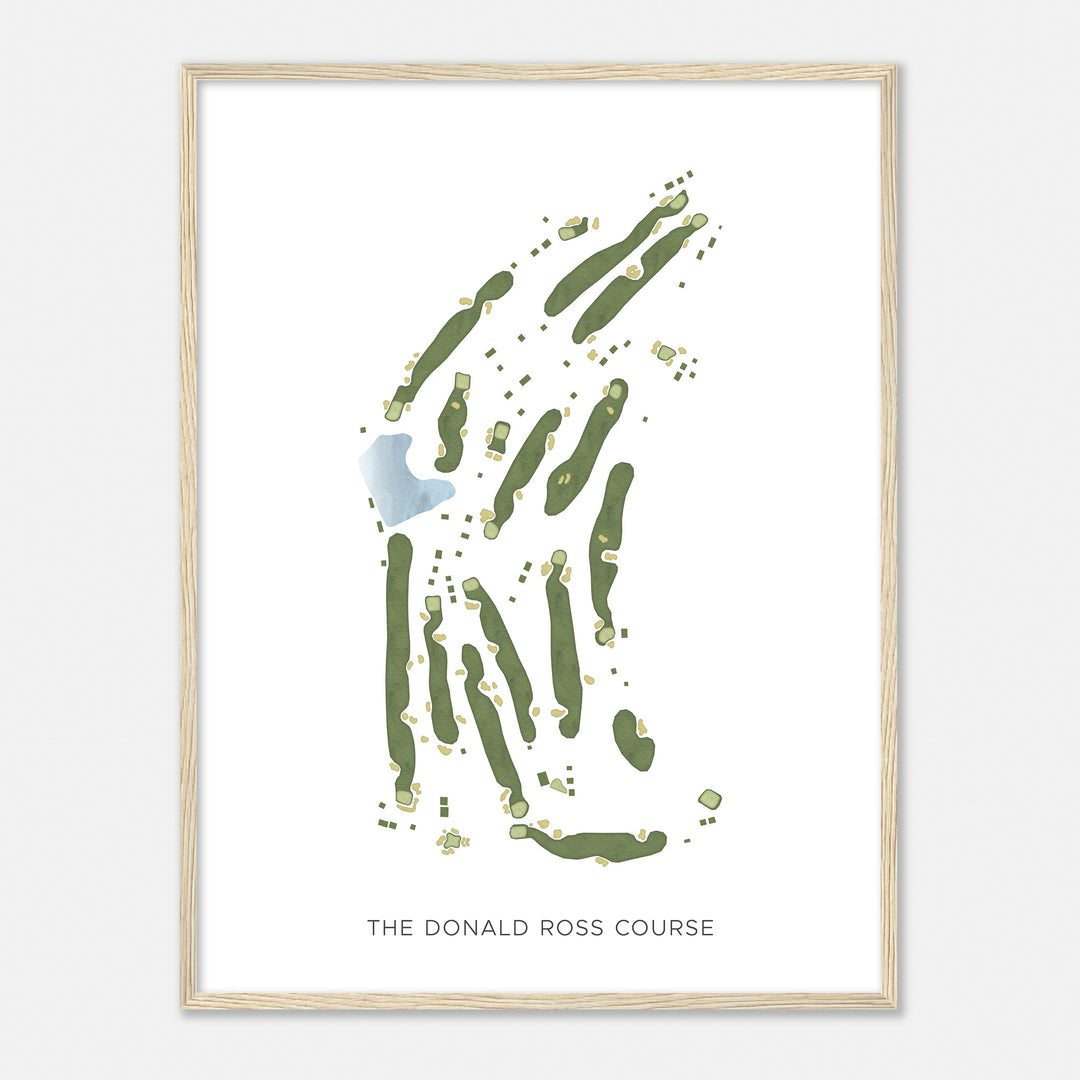 Print of The Donald Ross Course Modern Map