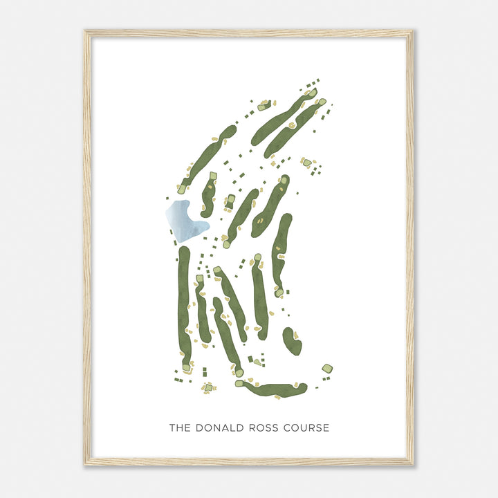 Print of The Donald Ross Course Modern Map