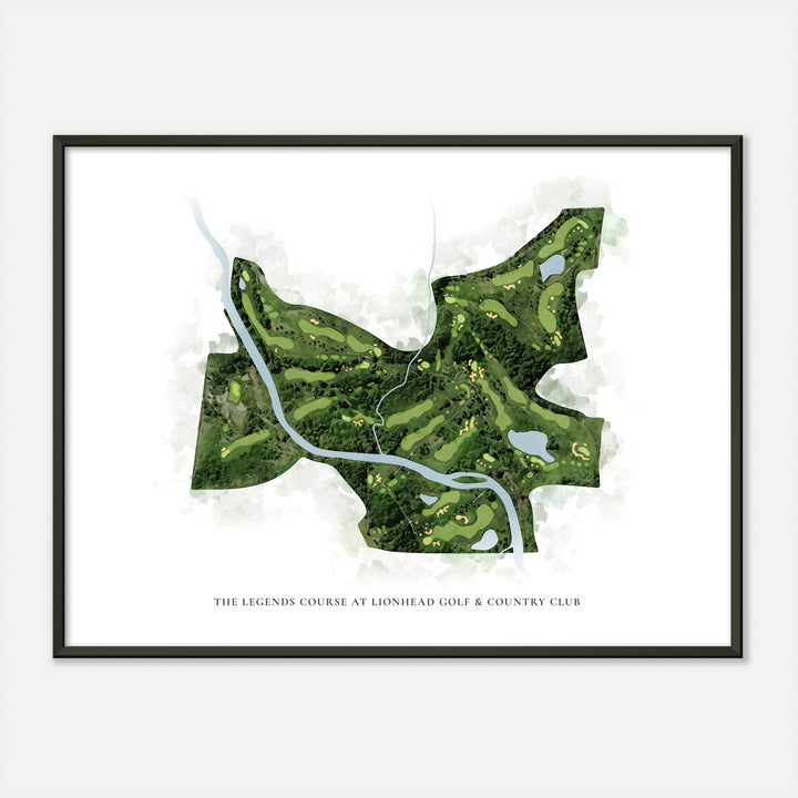 Print of The Legends Course at Lionhead Golf &amp; Country Club Classic Map
