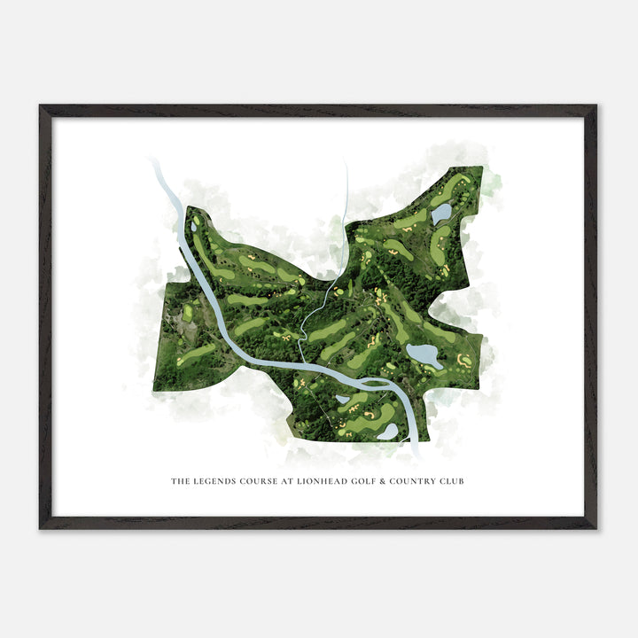 Print of The Legends Course at Lionhead Golf &amp; Country Club Classic Map