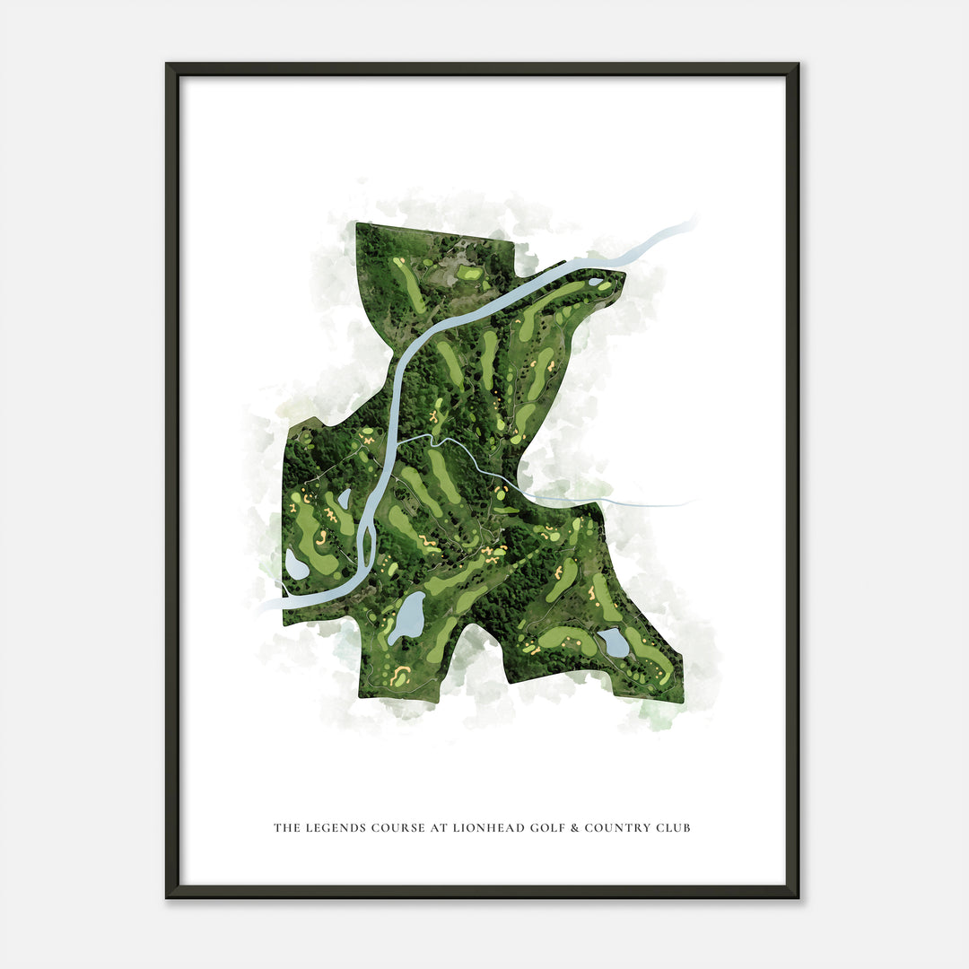Print of The Legends Course at Lionhead Golf &amp; Country Club Classic Map