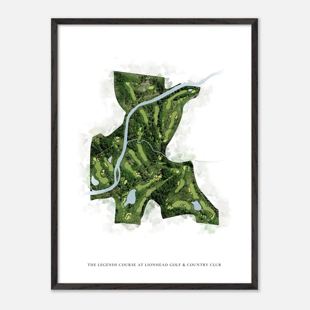 Print of The Legends Course at Lionhead Golf &amp; Country Club Classic Map