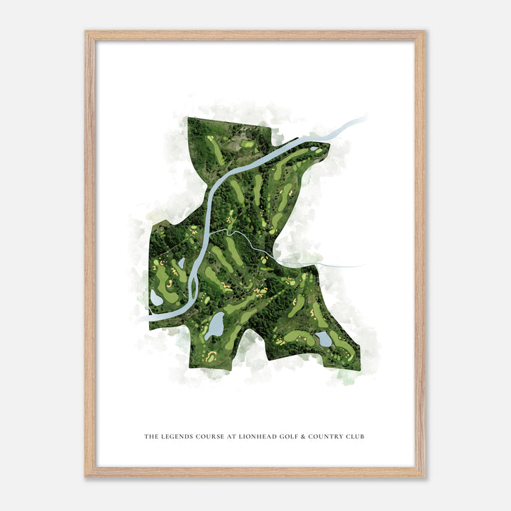 Print of The Legends Course at Lionhead Golf &amp; Country Club Classic Map
