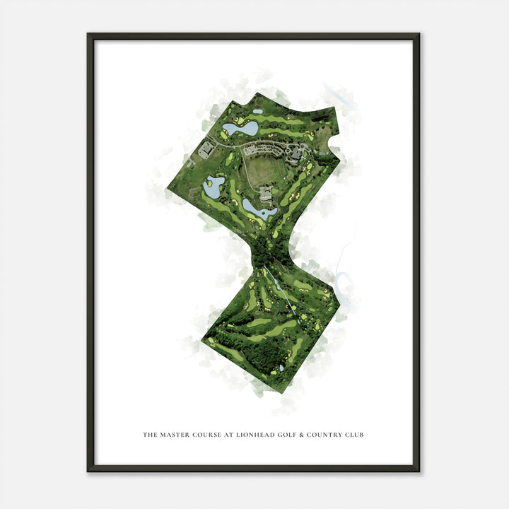 Print of The Master Course at Lionhead Golf &amp; Country Club Classic Map