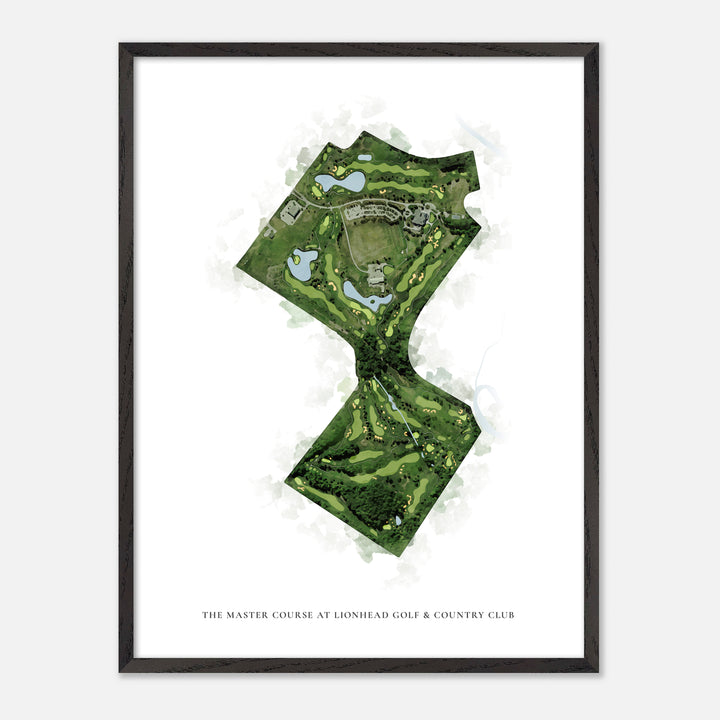 Print of The Master Course at Lionhead Golf &amp; Country Club Classic Map