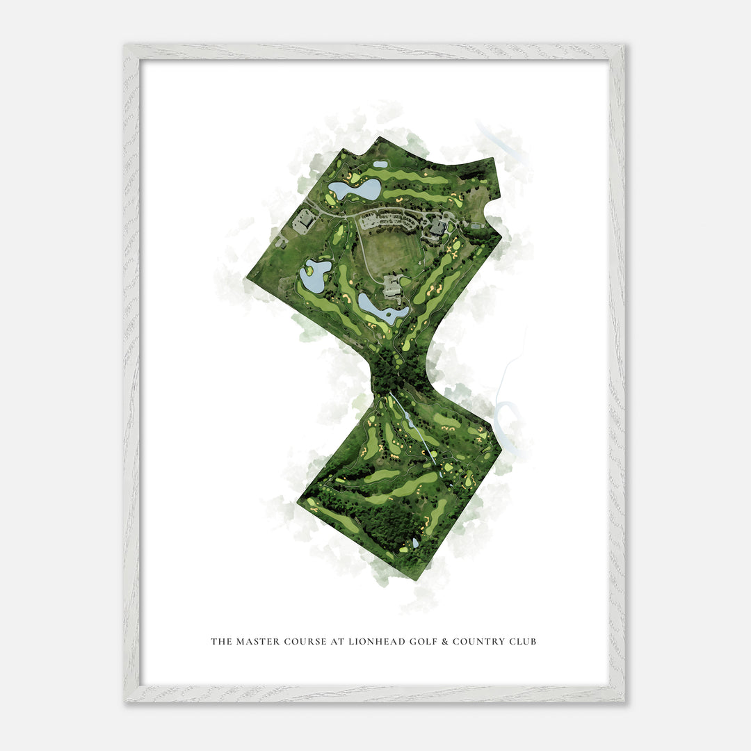 Print of The Master Course at Lionhead Golf &amp; Country Club Classic Map