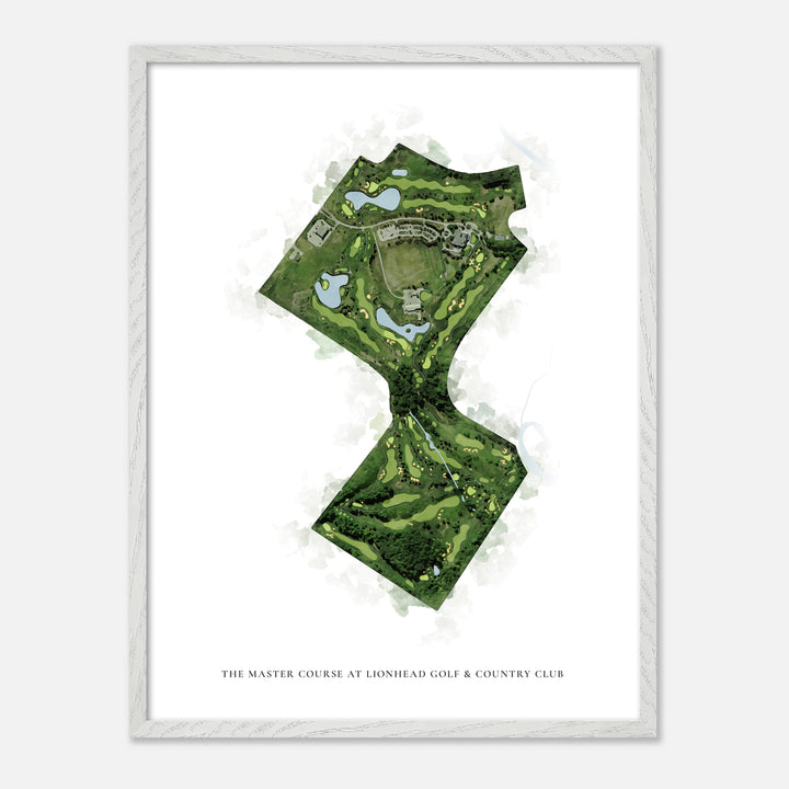 Print of The Master Course at Lionhead Golf &amp; Country Club Classic Map