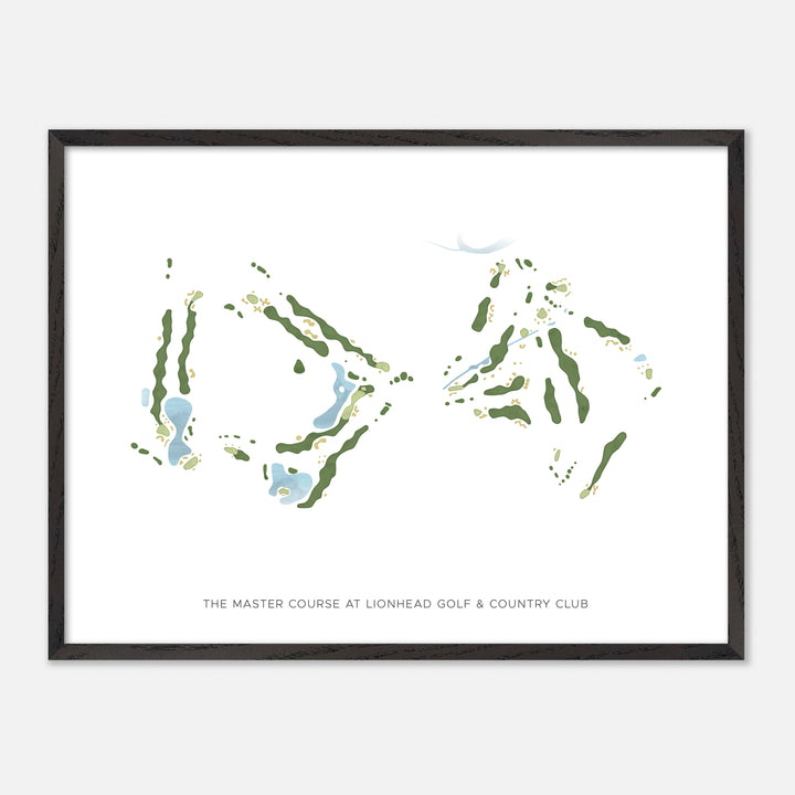 Print of The Master Course at Lionhead Golf &amp; Country Club Modern Map