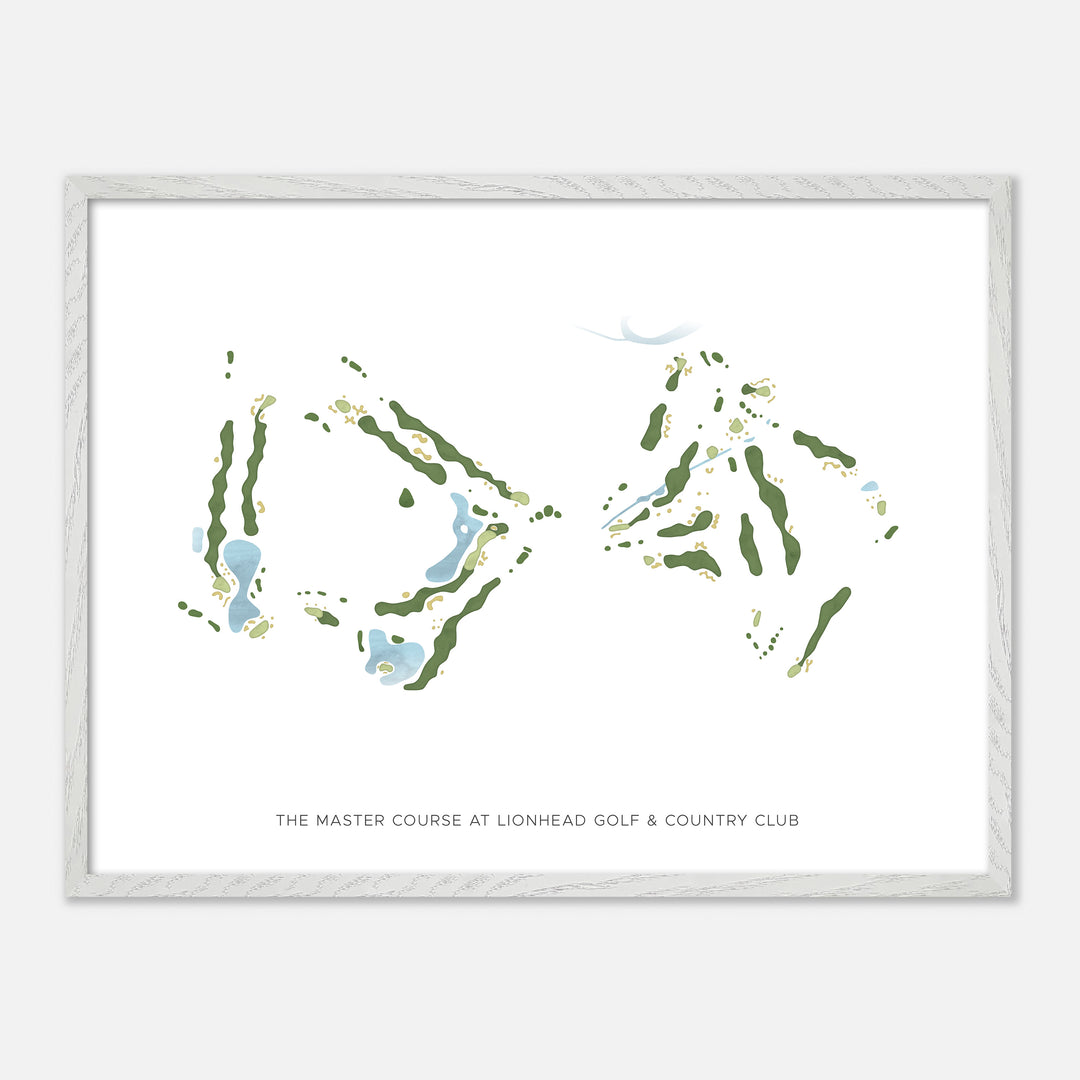 Print of The Master Course at Lionhead Golf &amp; Country Club Modern Map