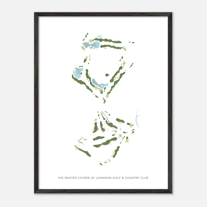 Print of The Master Course at Lionhead Golf &amp; Country Club Modern Map