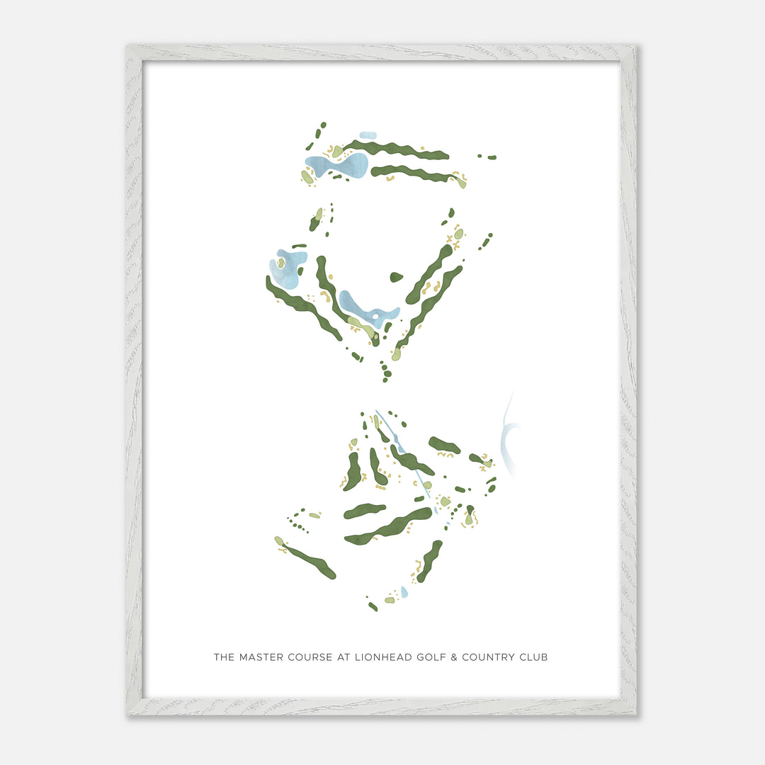 Print of The Master Course at Lionhead Golf &amp; Country Club Modern Map