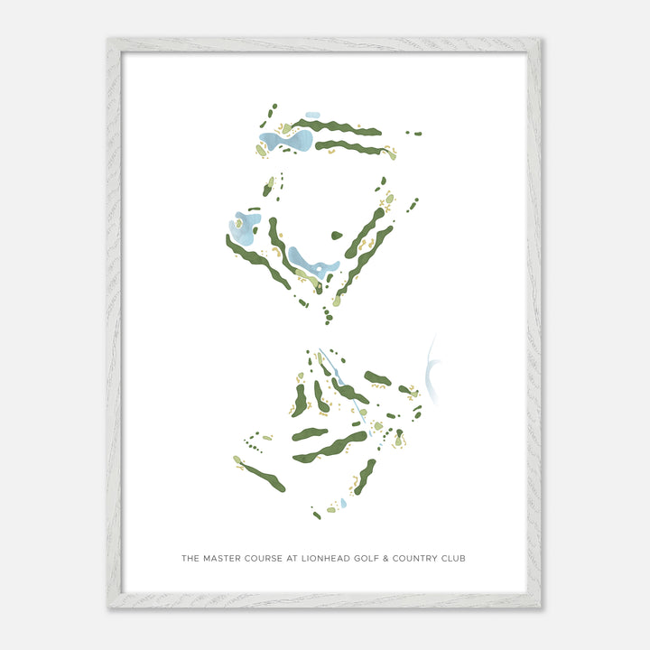 Print of The Master Course at Lionhead Golf &amp; Country Club Modern Map