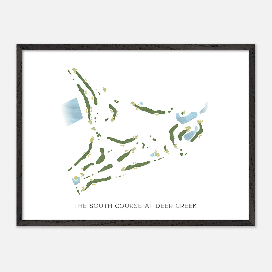 Print of The South Course at Deer Creek Modern Map