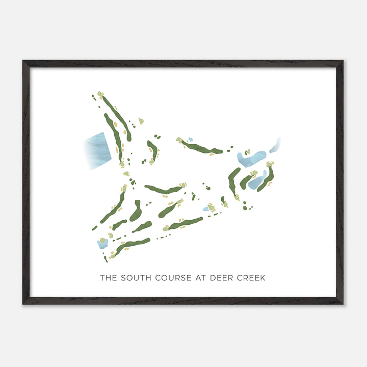 Print of The South Course at Deer Creek Modern Map