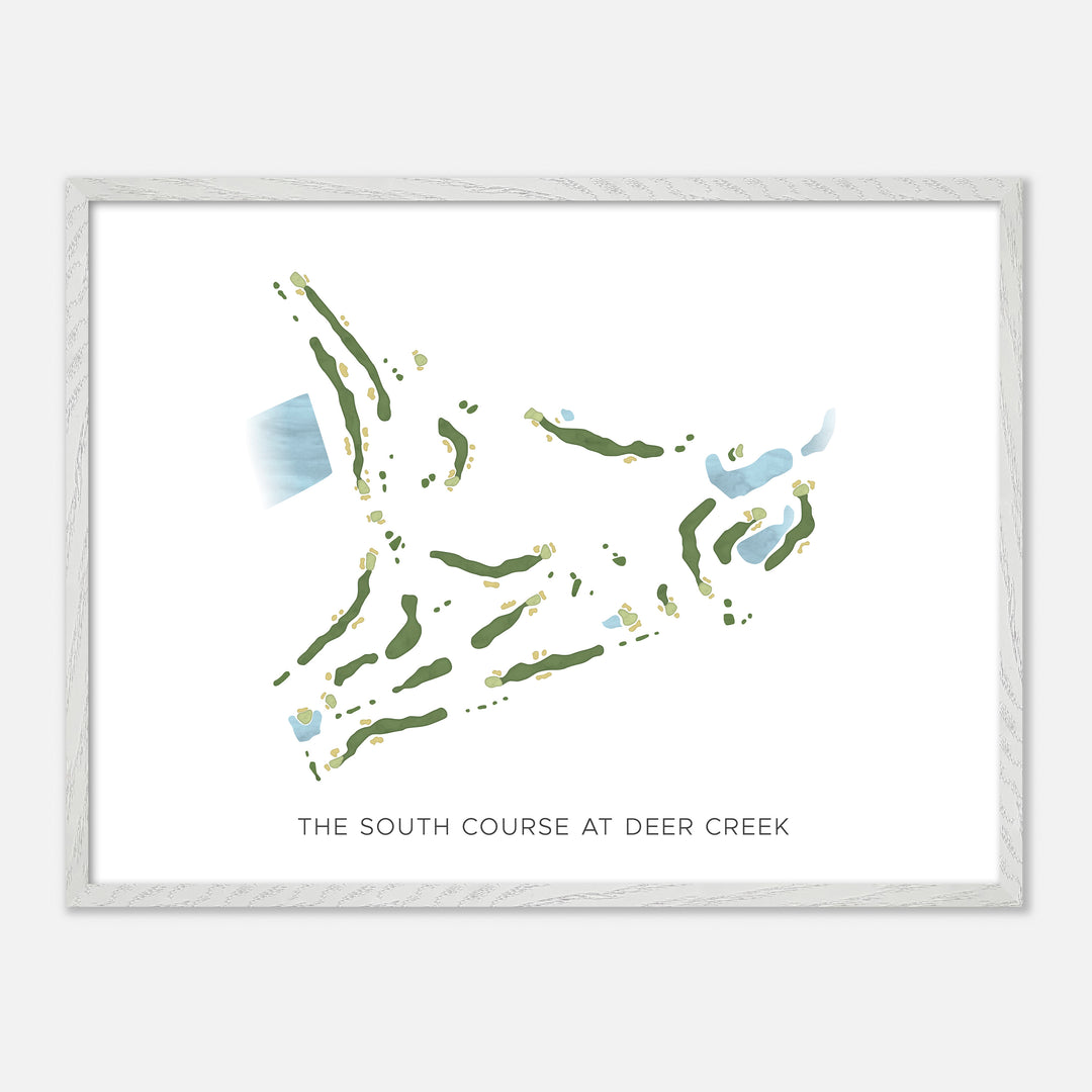 Print of The South Course at Deer Creek Modern Map