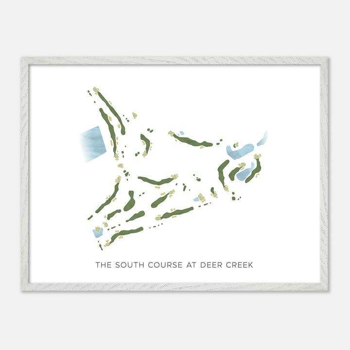 Print of The South Course at Deer Creek Modern Map
