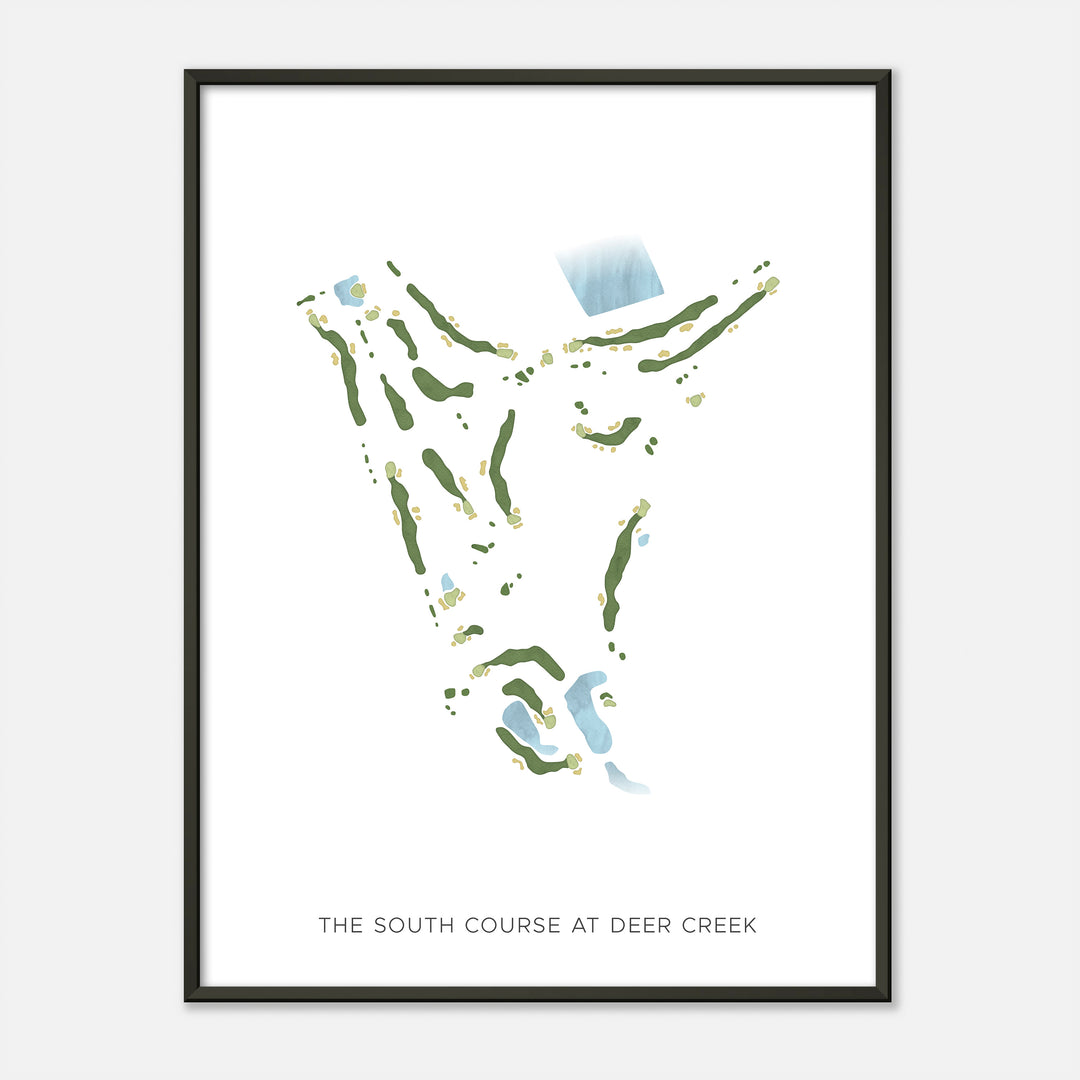 Print of The South Course at Deer Creek Modern Map