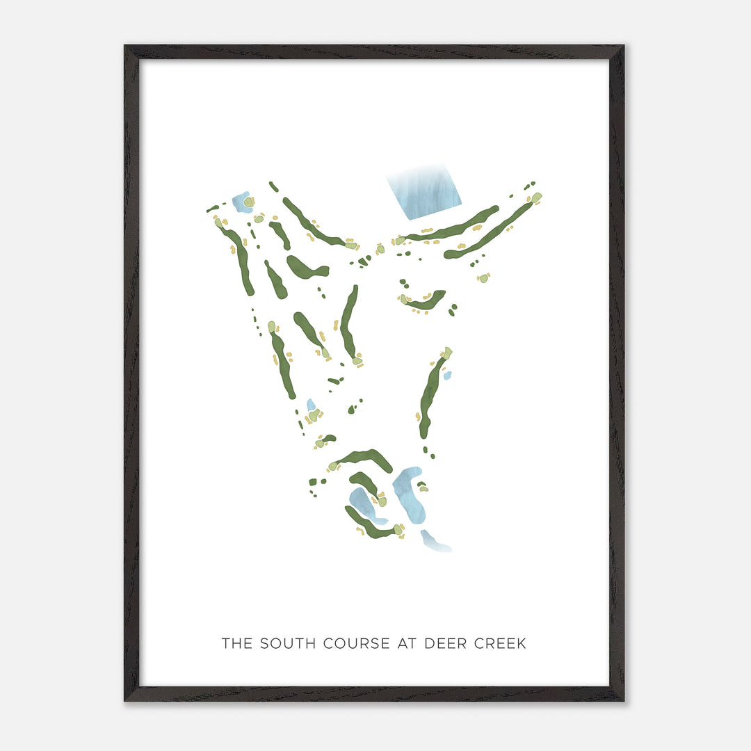 Print of The South Course at Deer Creek Modern Map