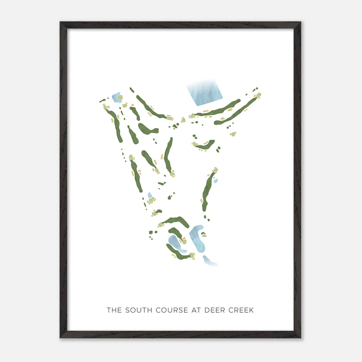 Print of The South Course at Deer Creek Modern Map