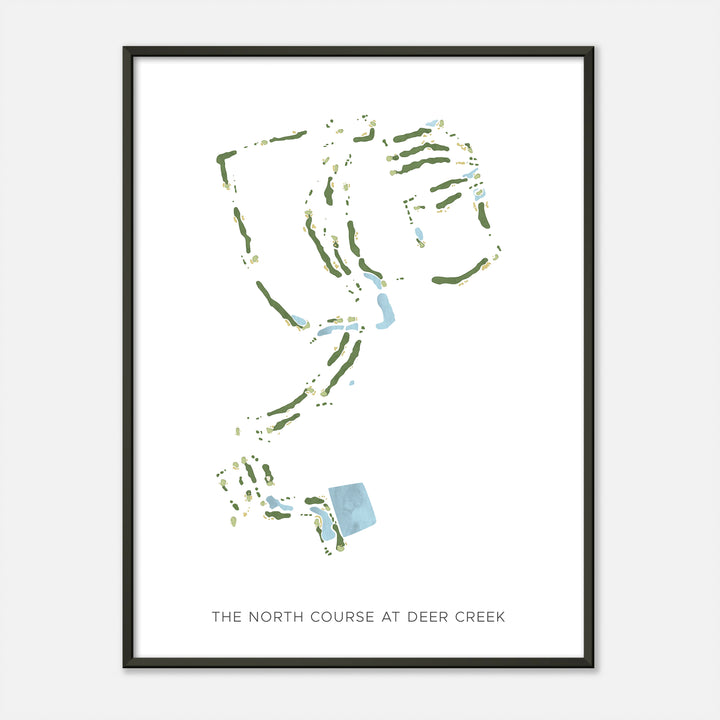 Print of The North Course At Deer Creek Modern Map