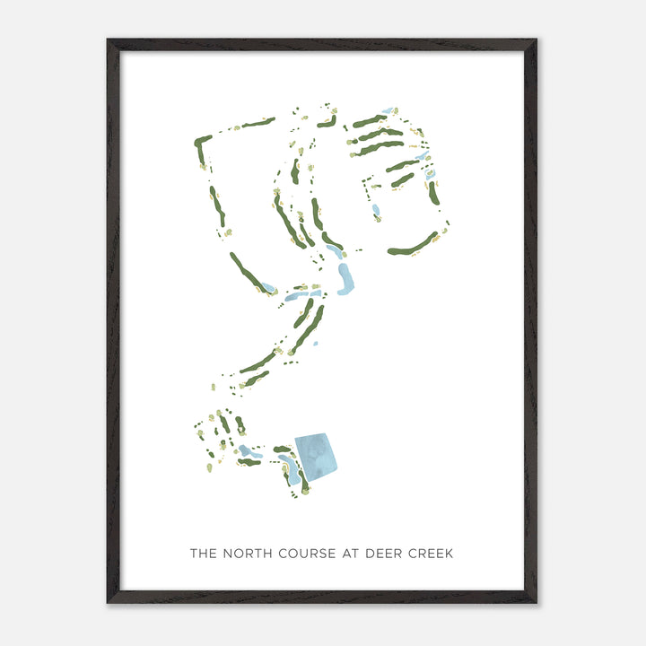 Print of The North Course At Deer Creek Modern Map