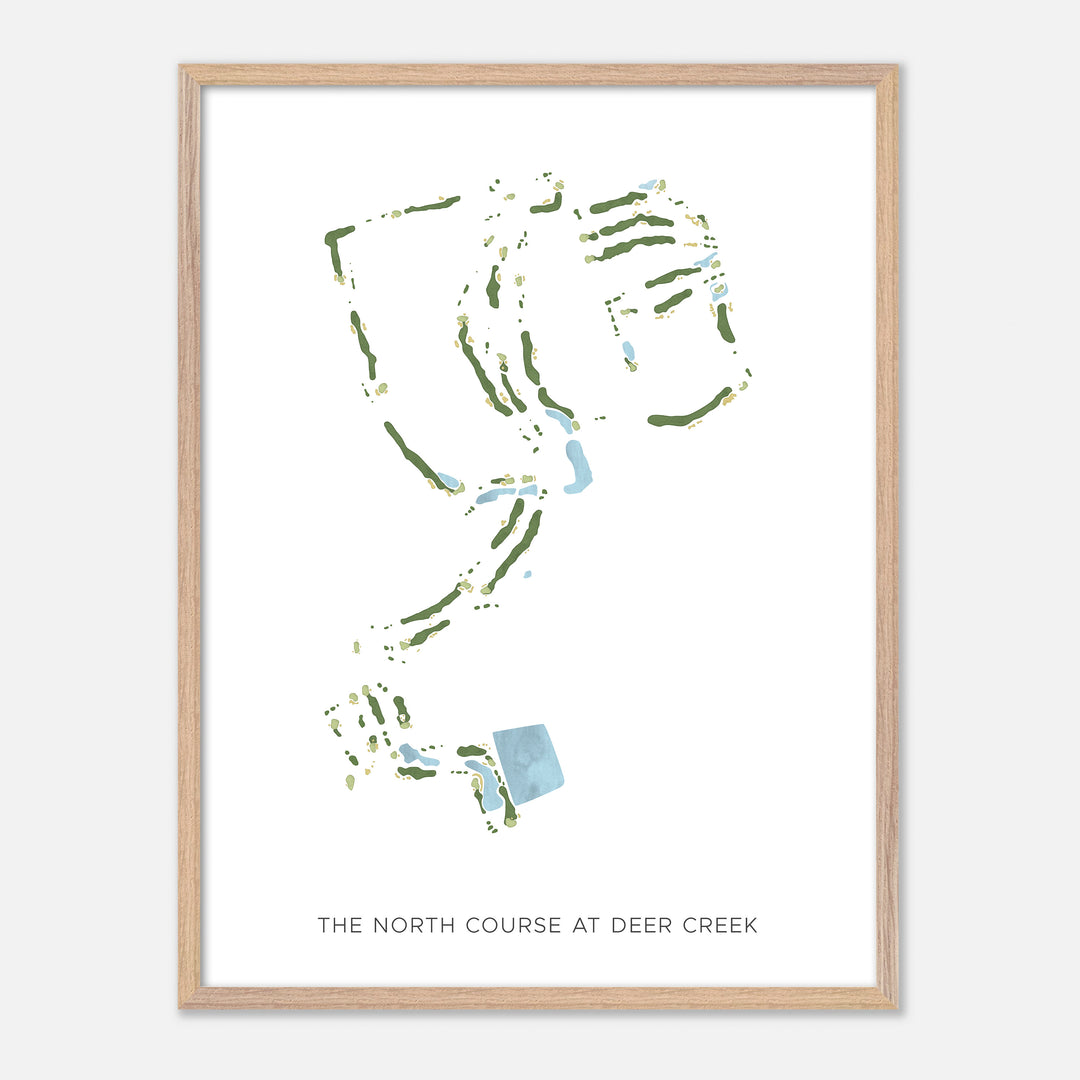 Print of The North Course At Deer Creek Modern Map