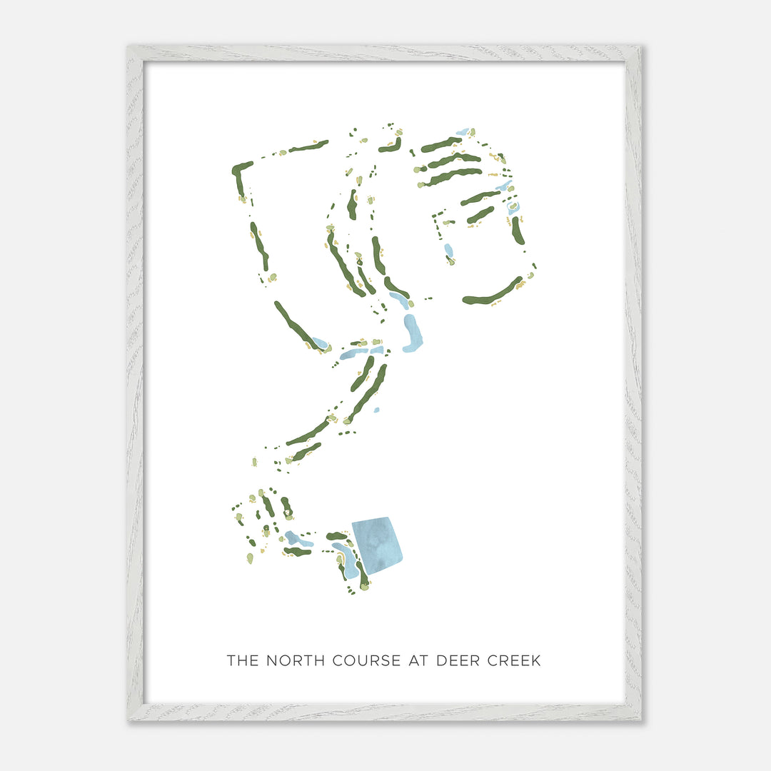 Print of The North Course At Deer Creek Modern Map