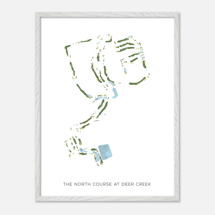 Print of The North Course At Deer Creek Modern Map