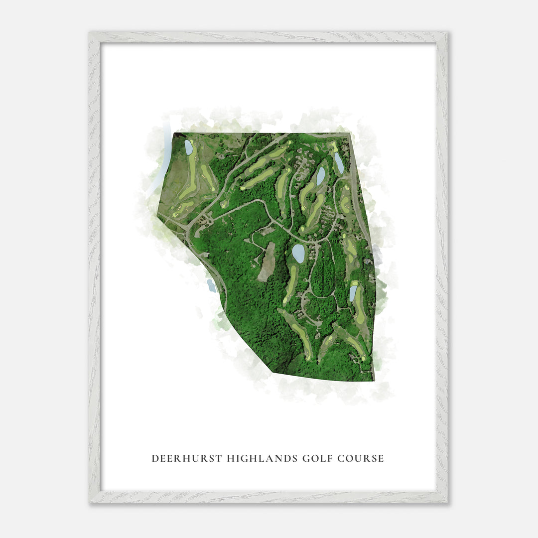 Print of Deerhurst Highlands Golf Course Classic Map