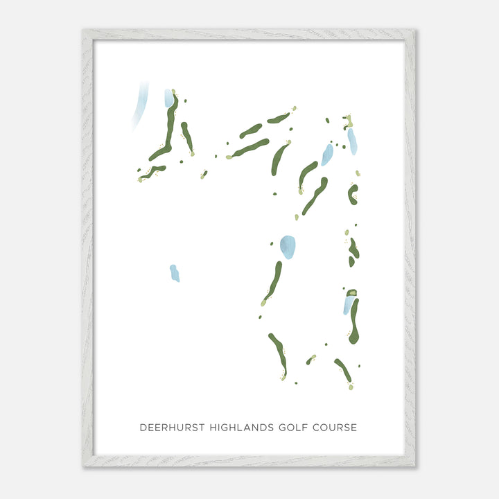 Print of Deerhurst Highlands Golf Course Modern Map