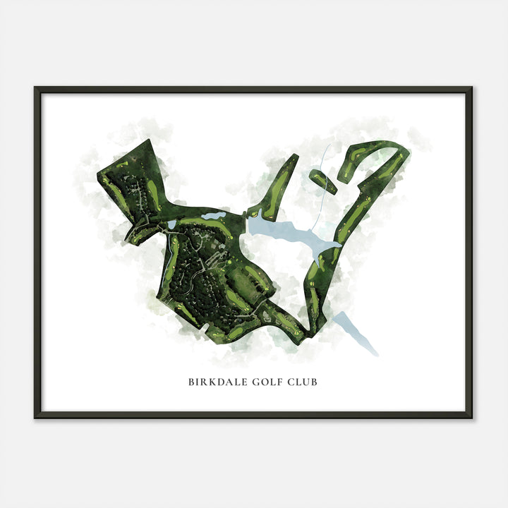 Print of Birkdale Golf Club Classic Map