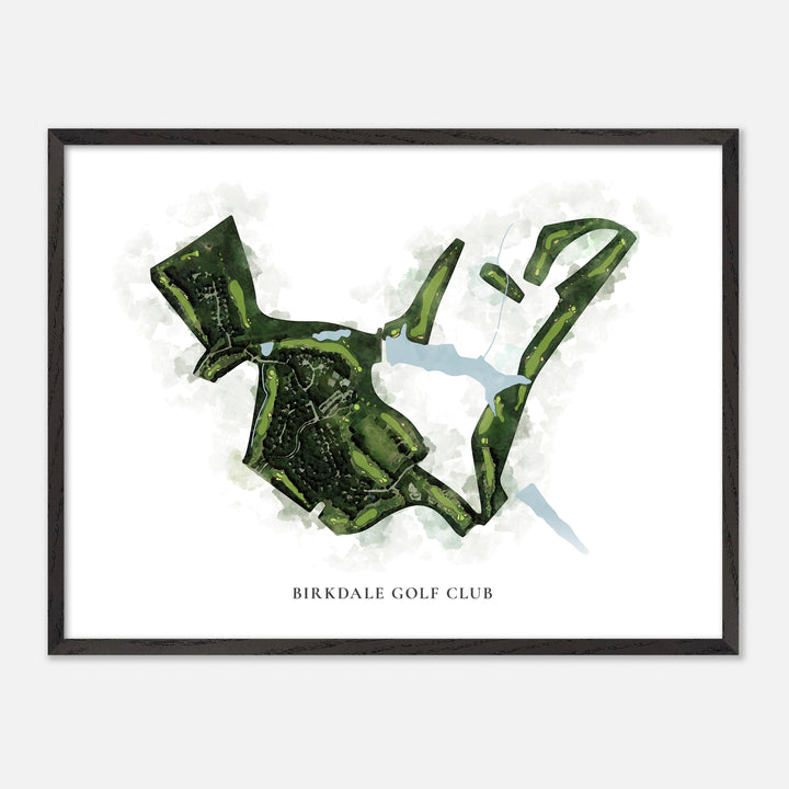 Print of Birkdale Golf Club Classic Map