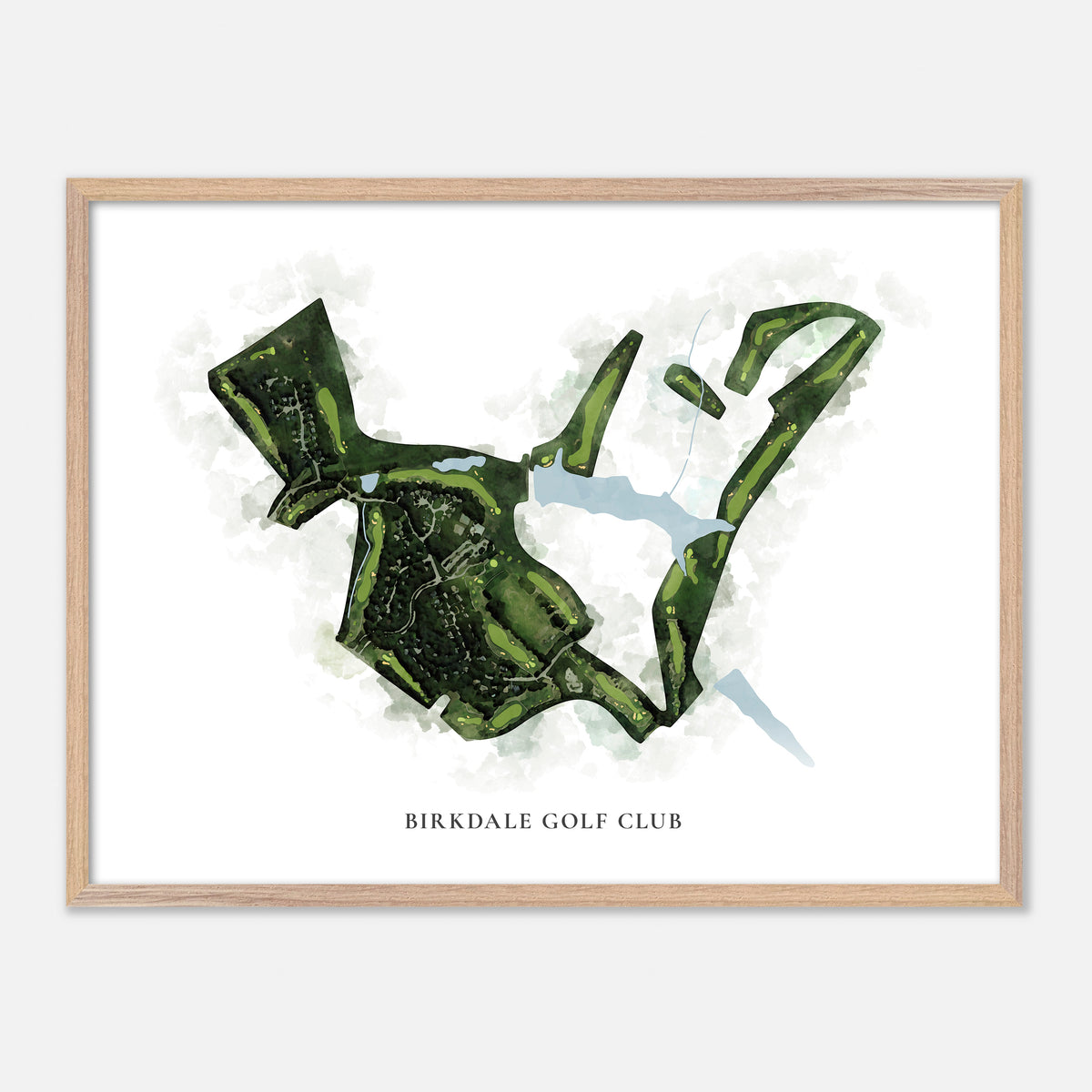 Print of Birkdale Golf Club Classic Map