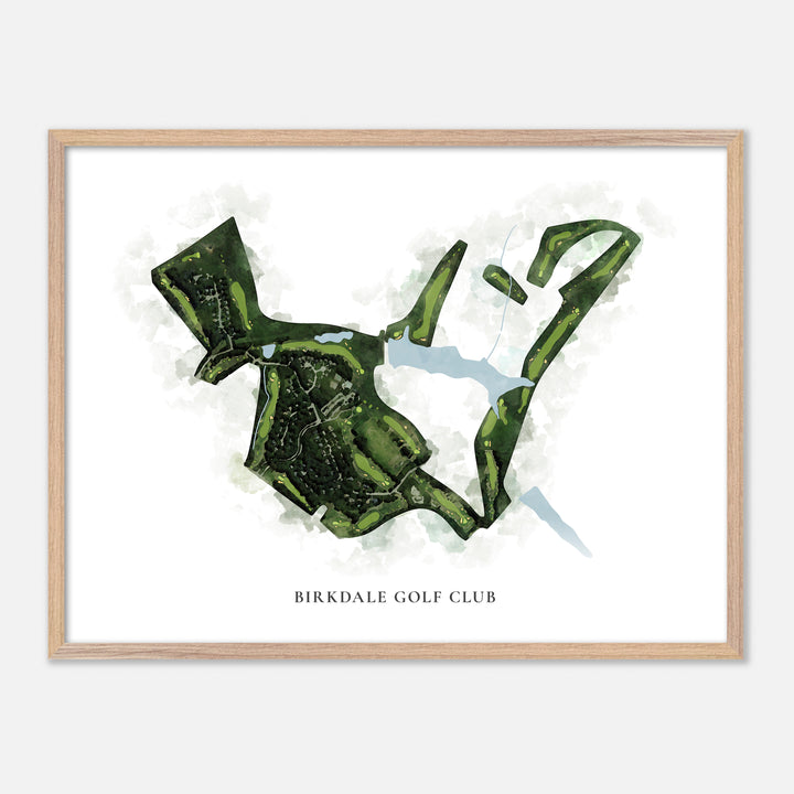 Print of Birkdale Golf Club Classic Map