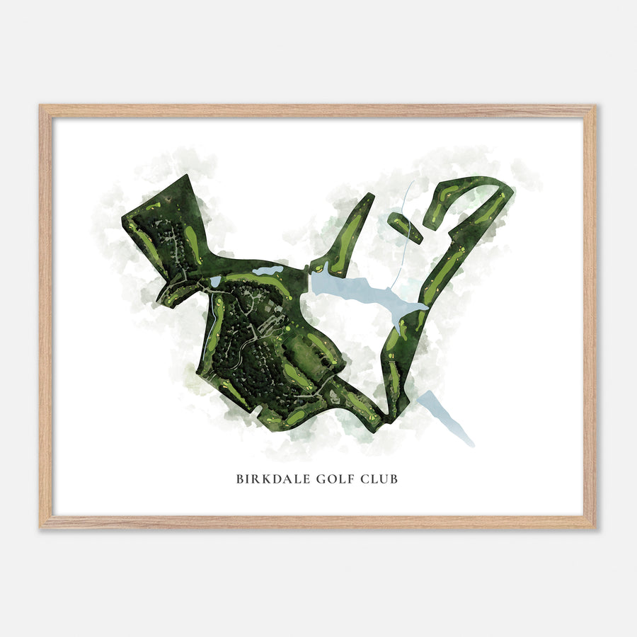 Print of Birkdale Golf Club Classic Map
