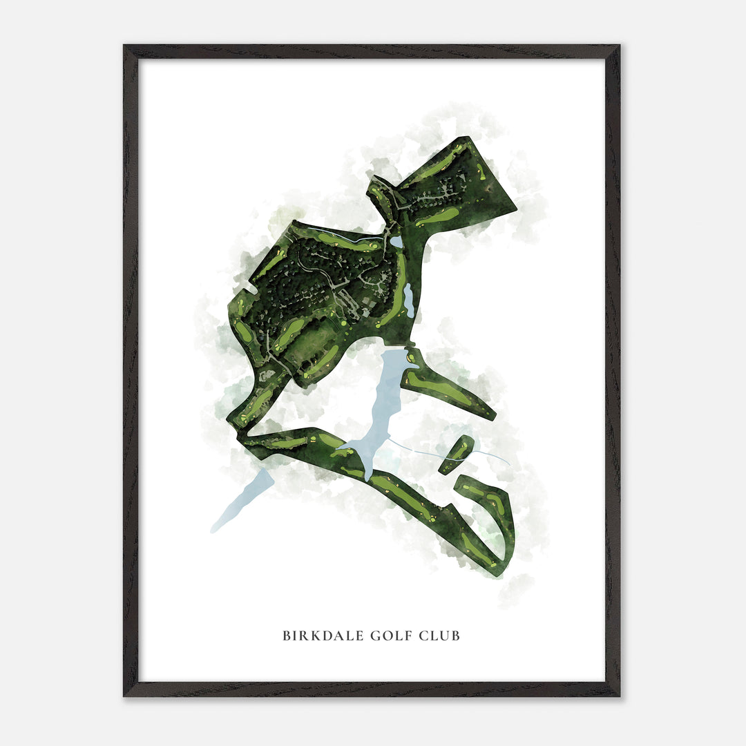 Print of Birkdale Golf Club Classic Map