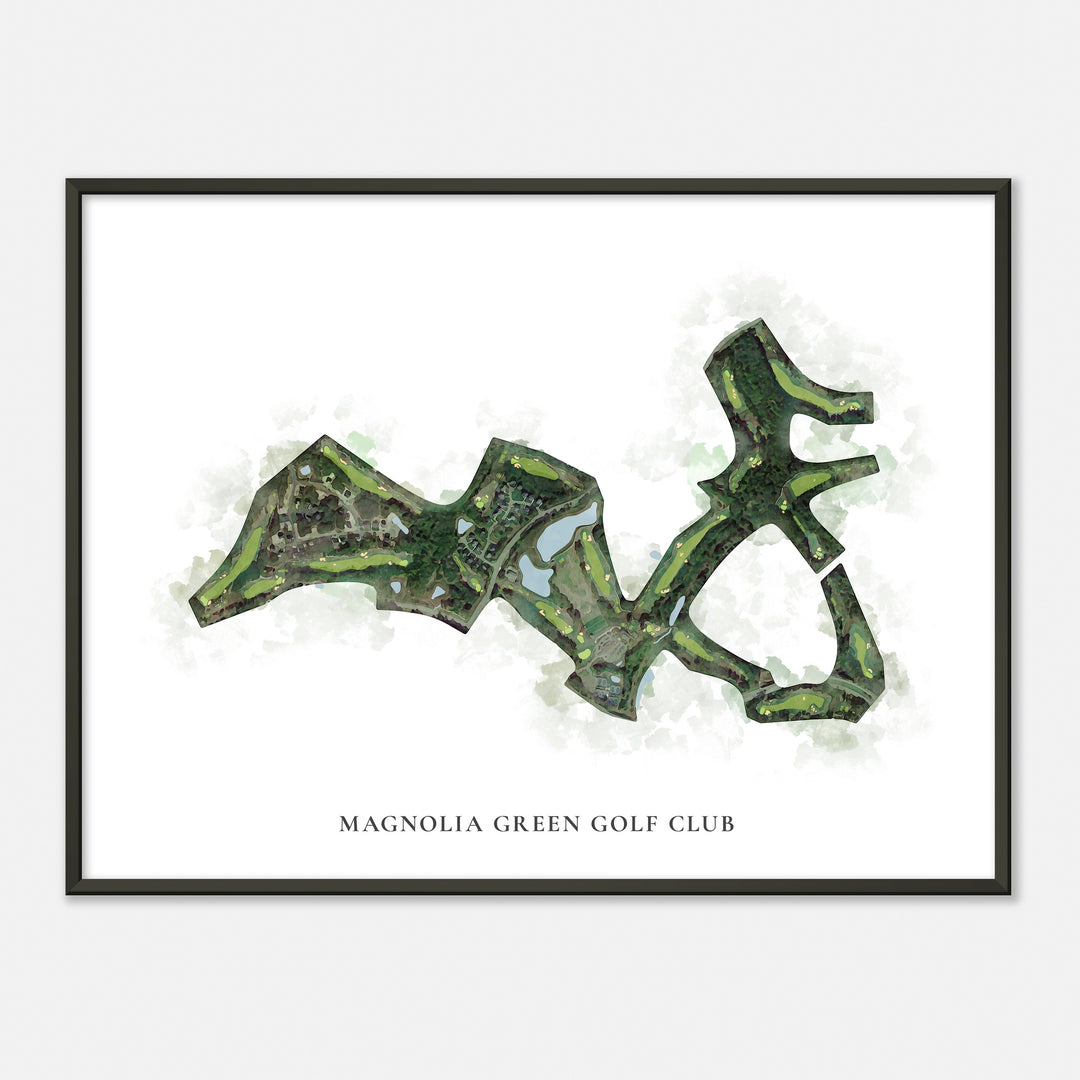 Print of Magnolia Green Golf Club Classic Map