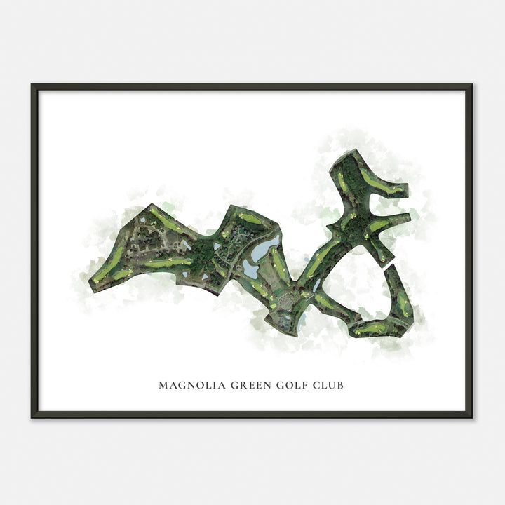 Print of Magnolia Green Golf Club Classic Map