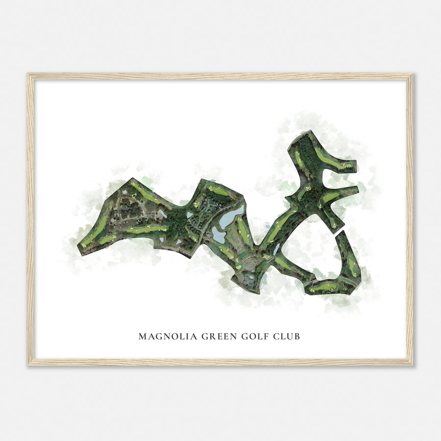 Print of Magnolia Green Golf Club Classic Map