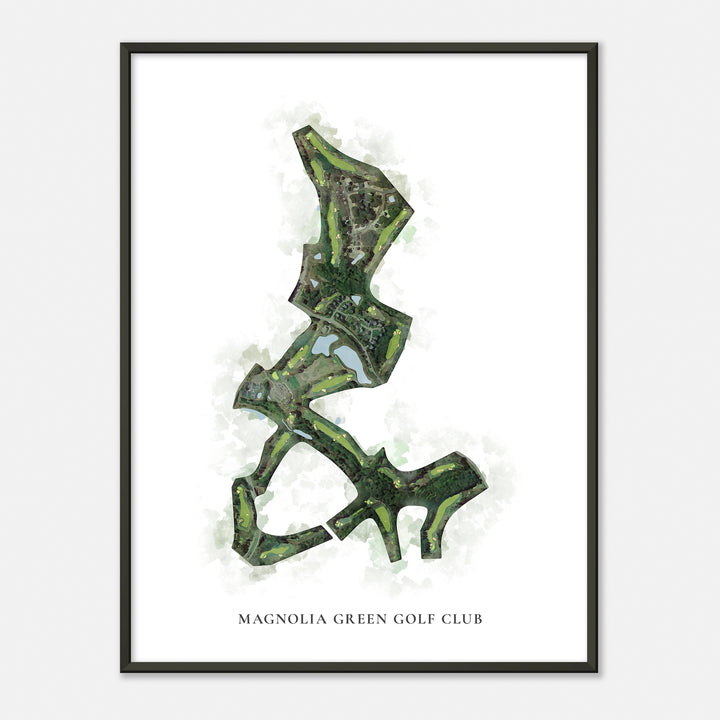 Print of Magnolia Green Golf Club Classic Map