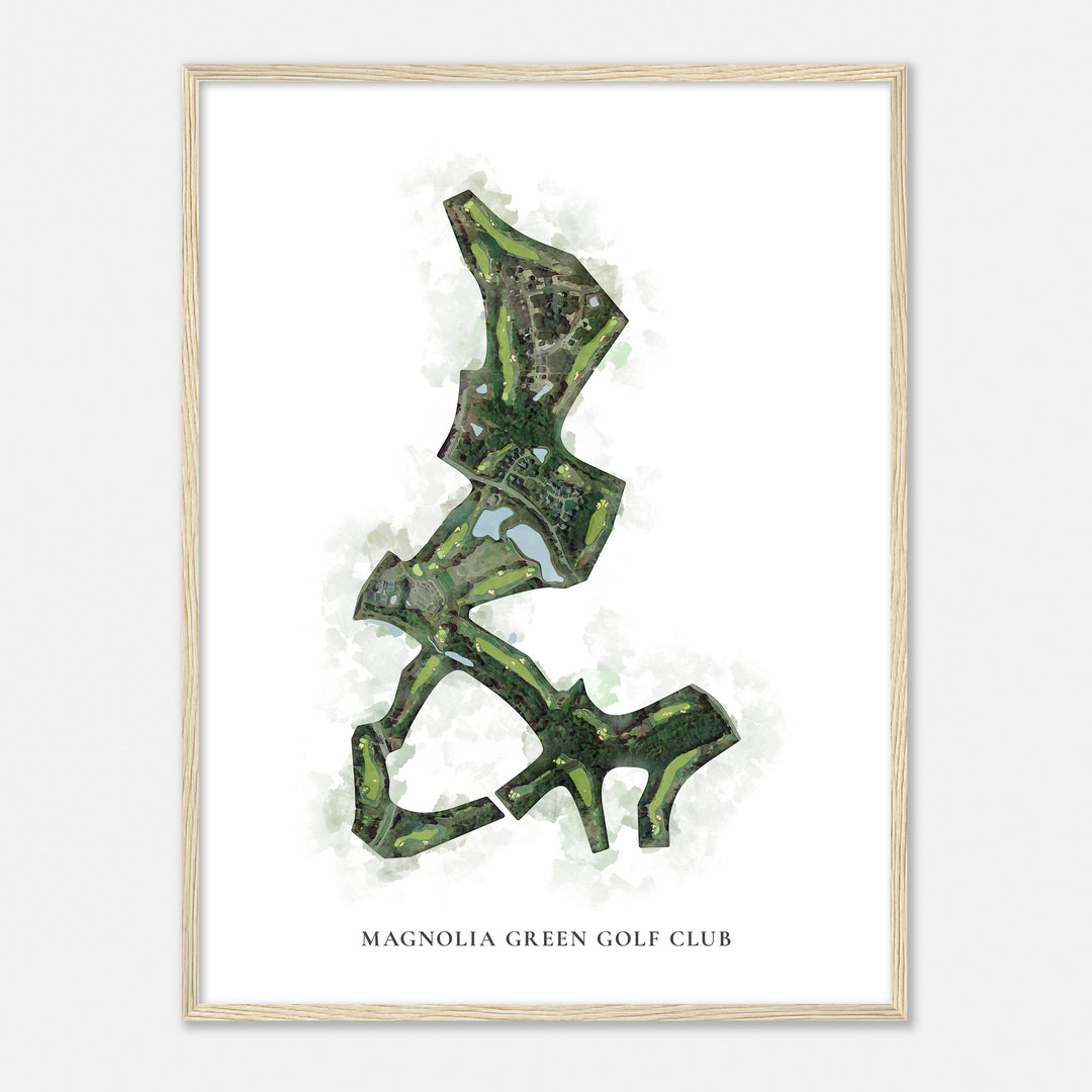 Print of Magnolia Green Golf Club Classic Map