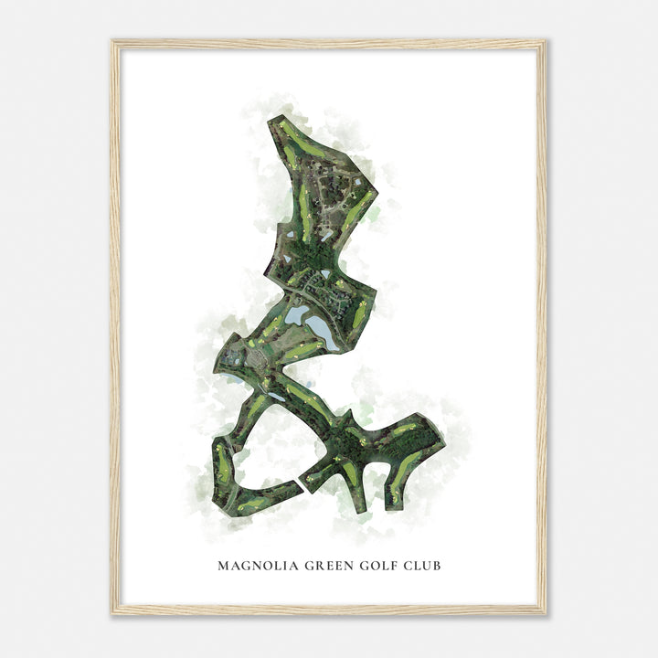 Print of Magnolia Green Golf Club Classic Map
