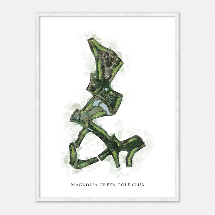 Print of Magnolia Green Golf Club Classic Map